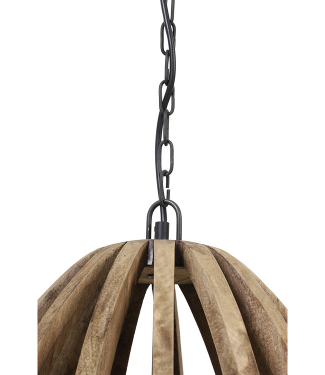Light&Living Hanglamp Haranka | Hout | Donkerbruin | 2 Maten