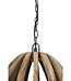 Light&Living Hanglamp Haranka | Hout | Donkerbruin | 2 Maten