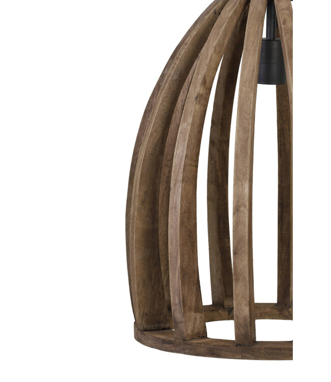 Light&Living Hanglamp Haranka | Hout | Donkerbruin | 2 Maten