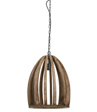 Light&Living Hanglamp Haranka | Hout | Donkerbruin