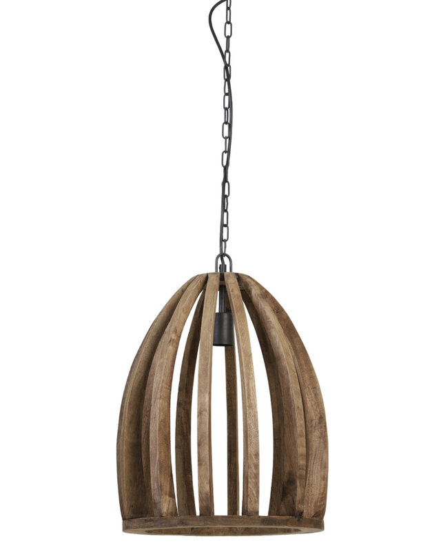 Light&Living Hanglamp Haranka | Hout | Donkerbruin | 2 Maten