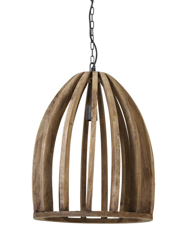 Light&Living Hanglamp Haranka | Hout | Donkerbruin | 2 Maten