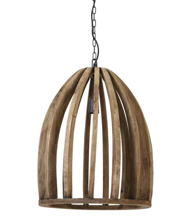 Light&Living Hanglamp Haranka | Hout | Donkerbruin | 2 Maten