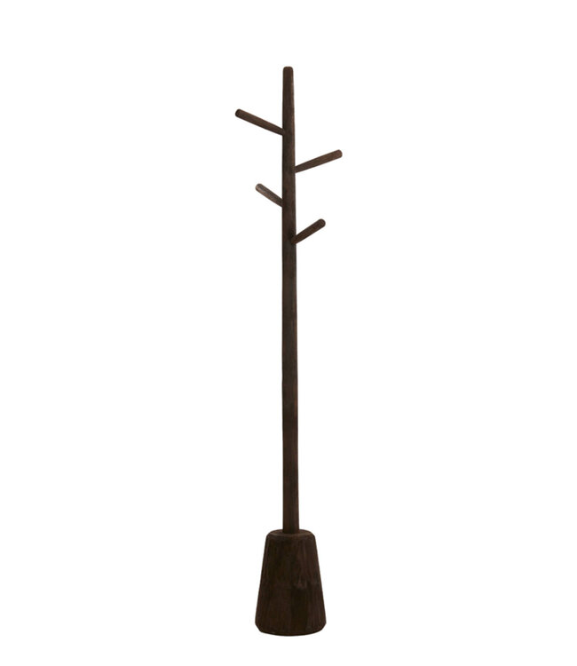 Light&Living Kapstok Yenice | Hout | Chocoladebruin | H152 x D20 cm