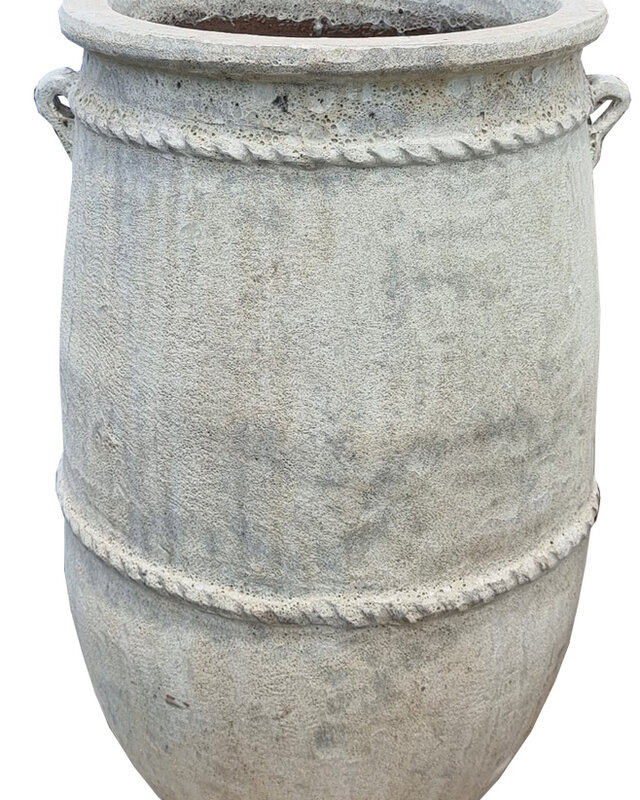 PTMD Tony Grey grote keramische pot ronde hoog 95x58 Cm