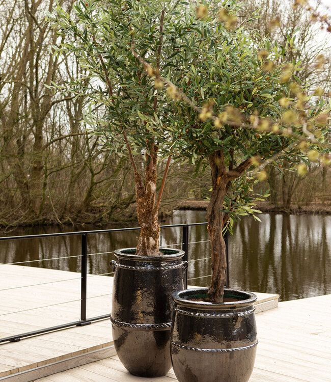 PTMD Tony Green grote keramische pot ronde hoog