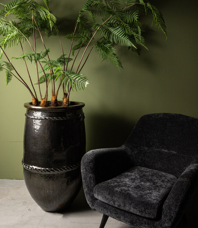 PTMD Tony Green grote keramische pot ronde hoog