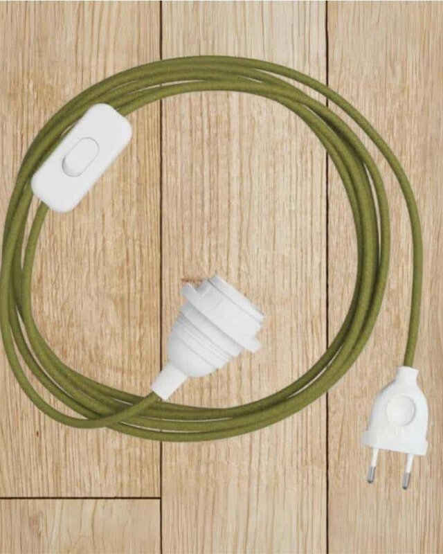 ORIGINAL HOME Textielsnoer Met Lichtschakelaar | 1,6 m | Moss