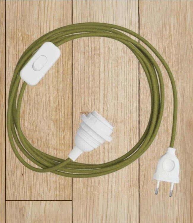ORIGINAL HOME Textielsnoer Met Lichtschakelaar | 1,6 m | Moss