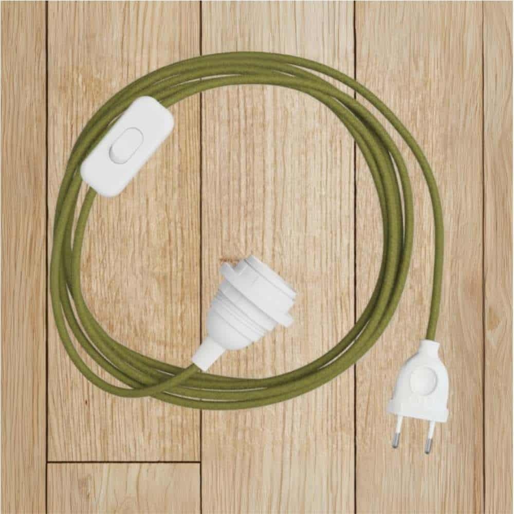 ORIGINAL HOME Textielsnoer Met Lichtschakelaar | 1,6 m | Moss