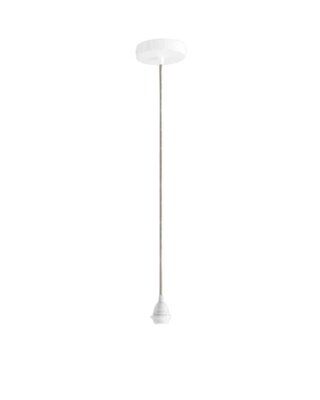 ORIGINAL HOME Textielsnoer Met Metalen Plafondrozet | 2 m | Grijs