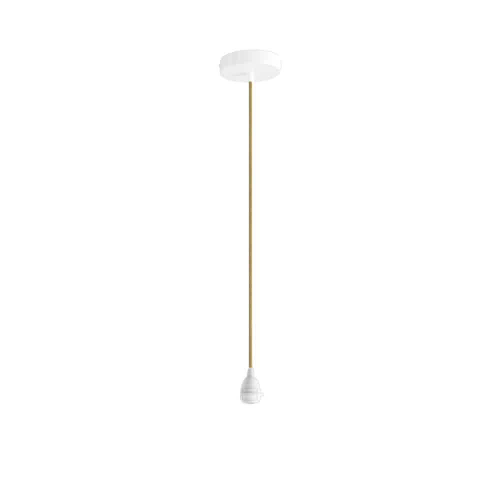 ORIGINAL HOME Textielsnoer Met Metalen Plafondrozet | 2 m | Honey