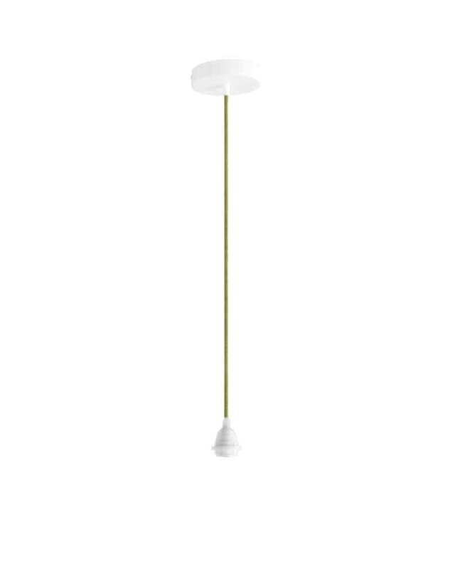 ORIGINAL HOME Textielsnoer Met Metalen Plafondrozet | 2 m | Moss