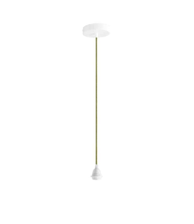 ORIGINAL HOME Textielsnoer Met Metalen Plafondrozet | 2 m | Moss