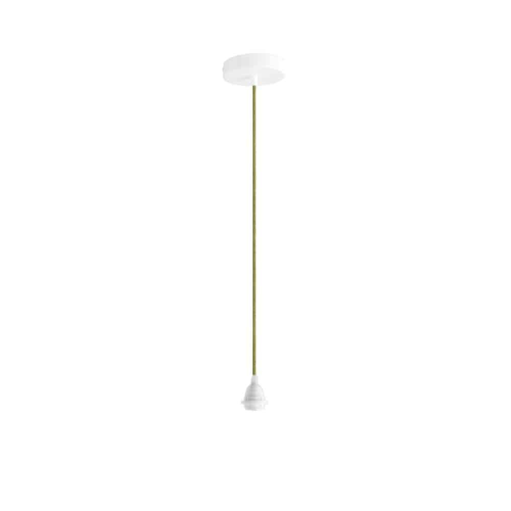 ORIGINAL HOME Textielsnoer Met Metalen Plafondrozet | 2 m | Moss