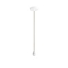 Textielsnoer Met Metalen Plafondrozet | 2 m | Naturel