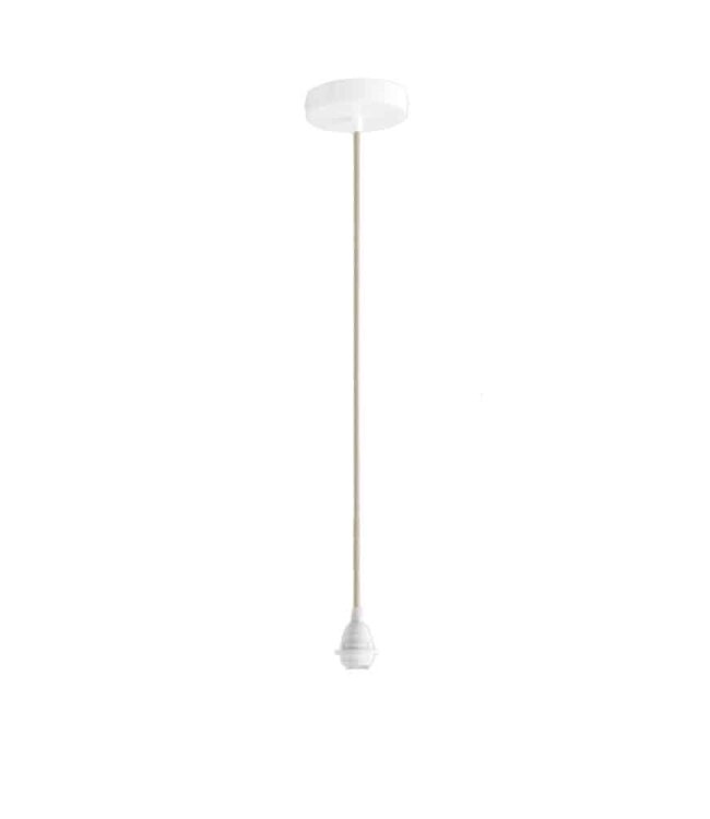 ORIGINAL HOME Textielsnoer Met Metalen Plafondrozet | 2 m | Naturel