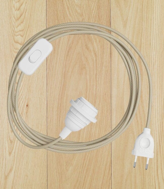 ORIGINAL HOME Textielsnoer Met Lichtschakelaar | 1,6 m | Naturel