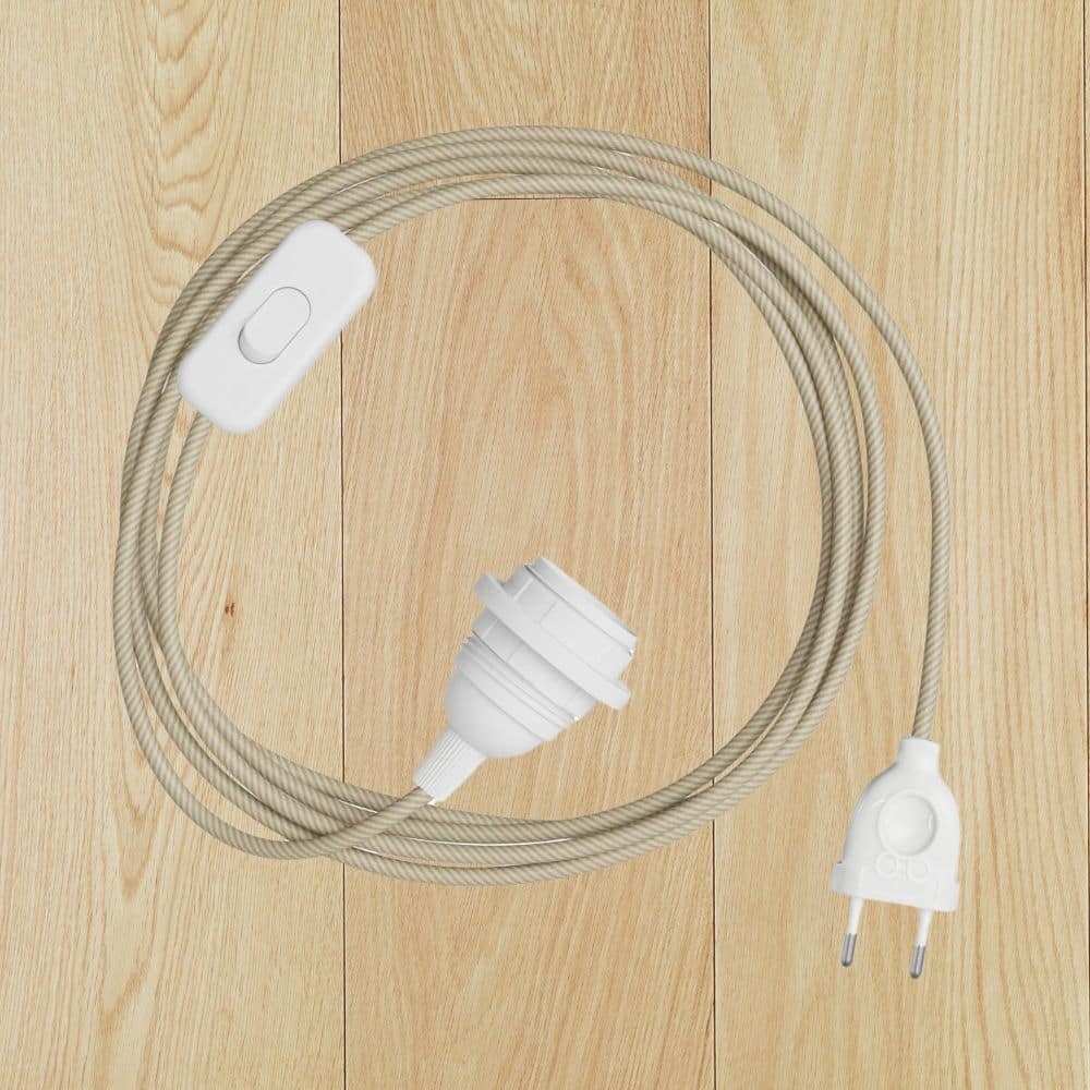 ORIGINAL HOME Textielsnoer Met Lichtschakelaar | 1,6 m | Naturel