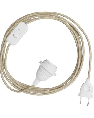 ORIGINAL HOME Textielsnoer Met Lichtschakelaar | 1,6 m | Naturel