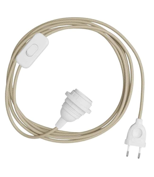 ORIGINAL HOME Textielsnoer Met Lichtschakelaar | 1,6 m | Naturel