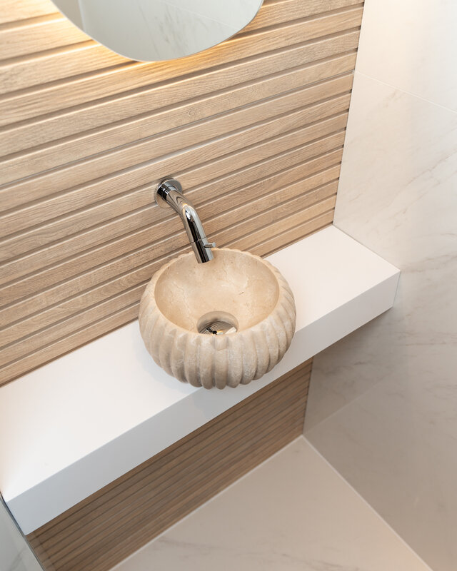 Loutro Bathroomware Waskom Agora | Beige | 2 Maten
