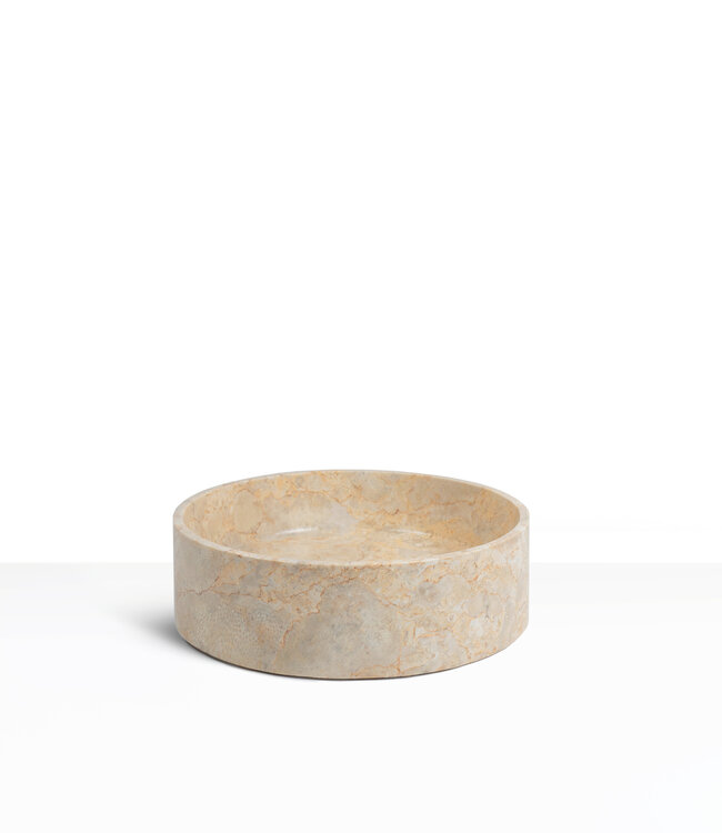 Loutro Bathroomware Waskom Louise | Marmer | 3 Kleuren | Ø40 x H12 cm