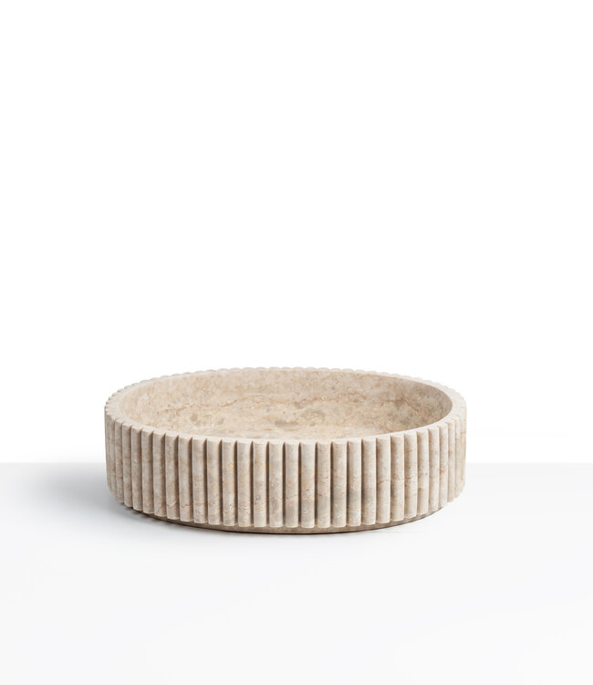 Loutro Bathroomware Waskom Irini Ovaal | Marmer | H12 x B50 x D38 cm