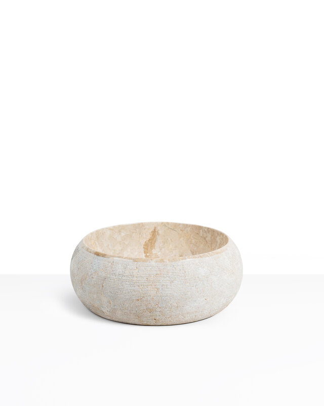 Loutro Bathroomware Waskom Rocky | Marmer | H15 x Ø40 cm | 3 Kleuren