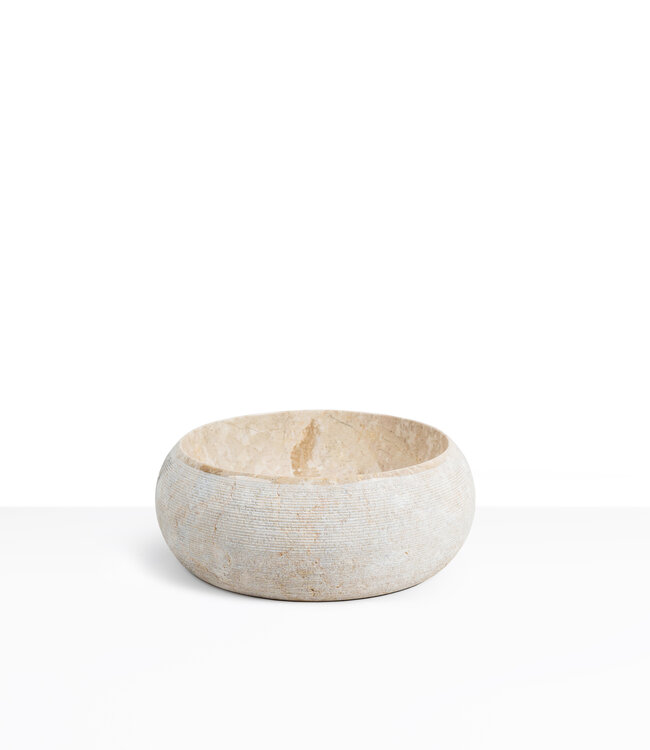 Loutro Bathroomware Waskom Rocky | Marmer | H15 x Ø40 cm | 3 Kleuren