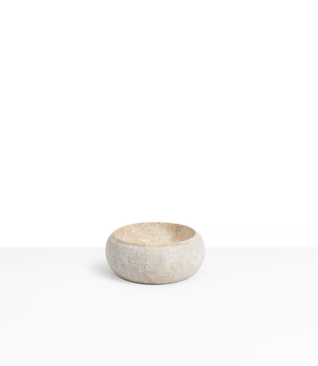 Loutro Bathroomware Waskom Rocky Mini | Marmer | Ø25 x H12 cm | 3 Kleuren!