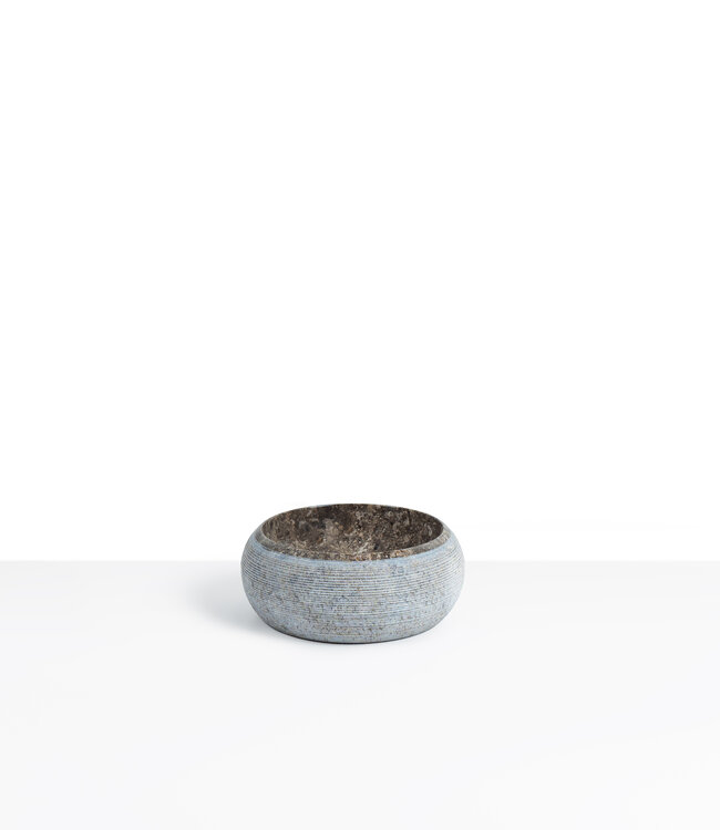 Loutro Bathroomware Waskom Rocky Mini | Marmer | Ø25 x H12 cm | 3 Kleuren!
