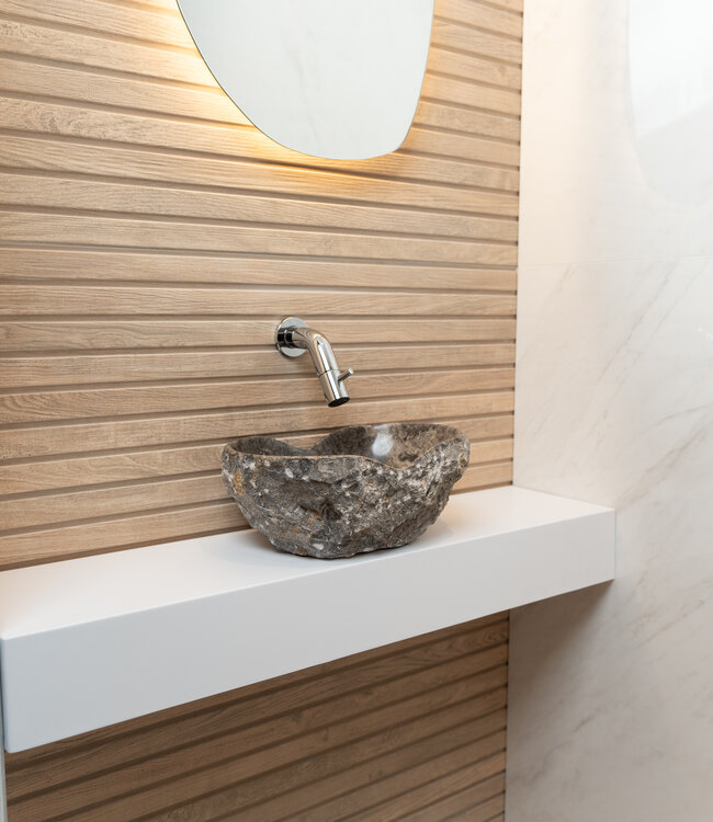 Loutro Bathroomware Waskom Kev | Marmer | Kies Maat + Kleur!