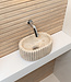 Loutro Bathroomware Waskom Irini Ovaal Mini | Marmer | H12 x B30 x D20 cm