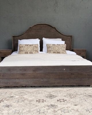 Luksa Home Collection Ledikant Bauke | Antique Grey | 180 x 200 cm