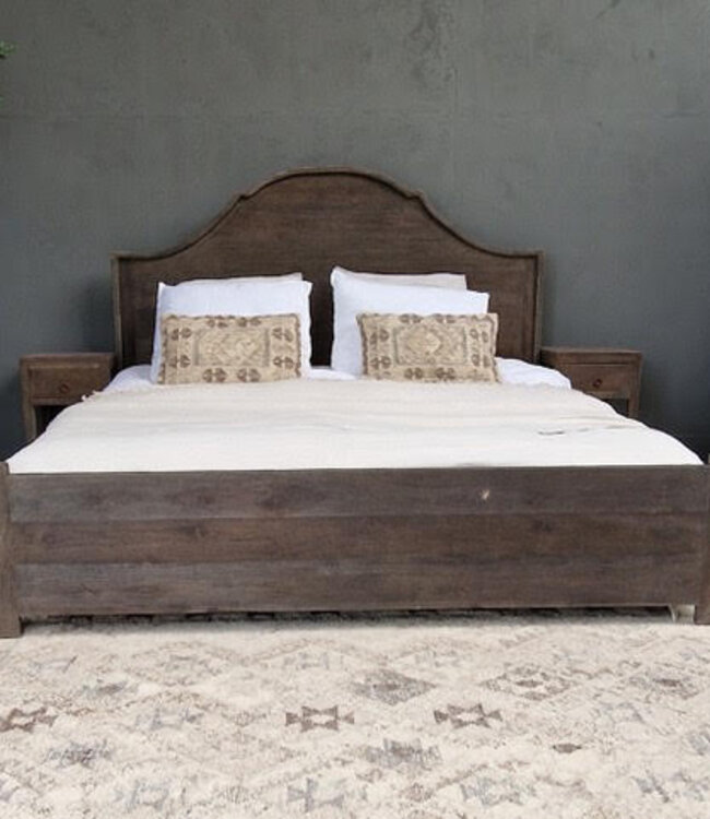 Luksa Home Collection Ledikant Bauke | Antique Grey | 180 x 200 cm