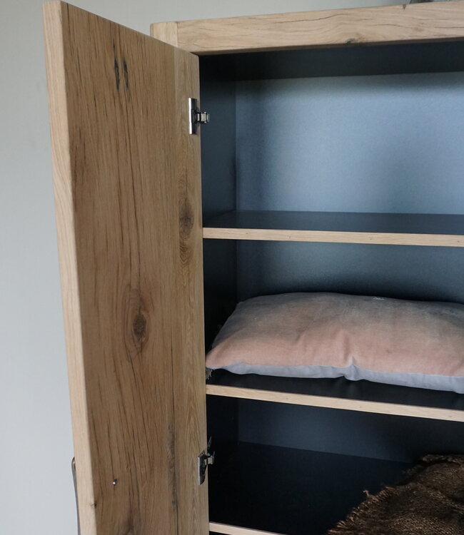 Rene Houtman Mary Badkamerkast | 2-Deurs | Oud Eiken Geschaafd