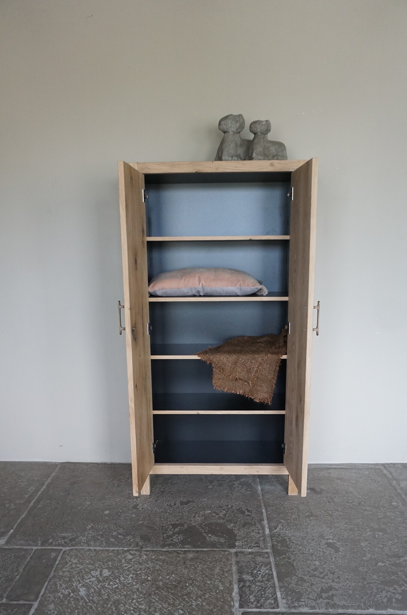Rene Houtman Mary Badkamerkast | 2-Deurs | Oud Eiken Geschaafd