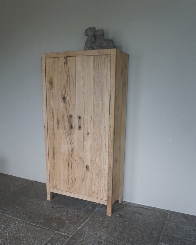 Rene Houtman Mary Badkamerkast | 2-Deurs | Oud Eiken Geschaafd