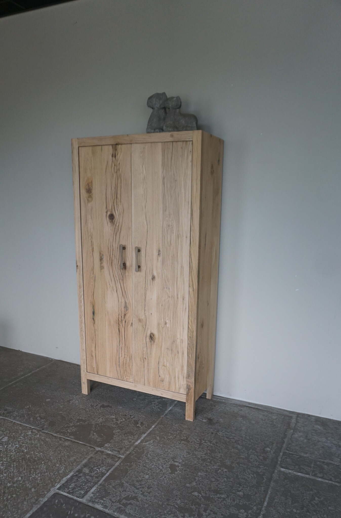 Rene Houtman Mary Badkamerkast | 2-Deurs | Oud Eiken Geschaafd
