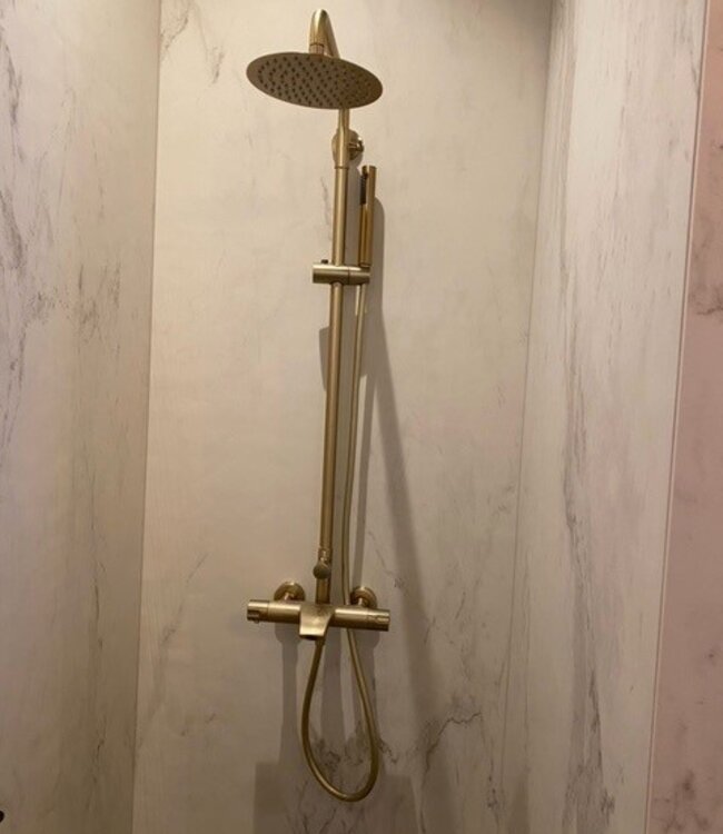 Rene Houtman Thermostatische Douche - Mat Goud