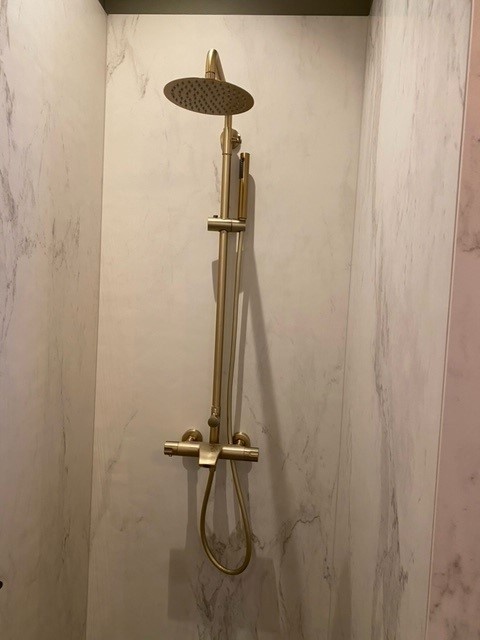 Rene Houtman Thermostatische Douche - Mat Goud