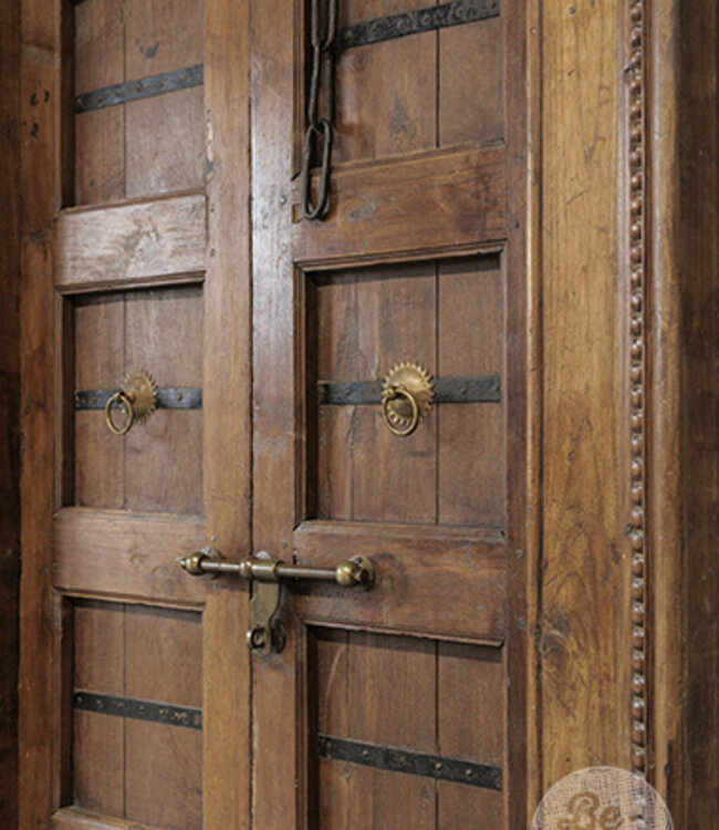 Be-Uniq Oude Deur Met Kozijn | India | H272xB136xD23 cm