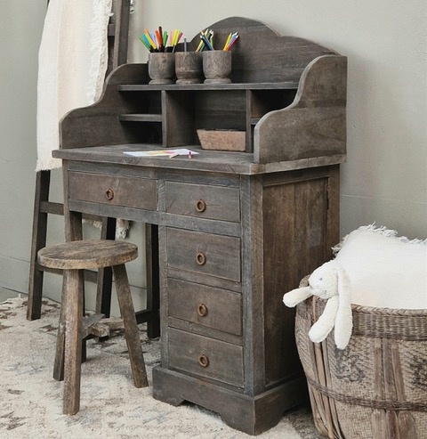 Luksa Home Collection Pot Pennenbak Kadek | Oud Hout | H11xD10 cm