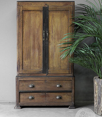 Be-Uniq Origineel Oude Kast | Art Deco | H154xB85xD43 cm