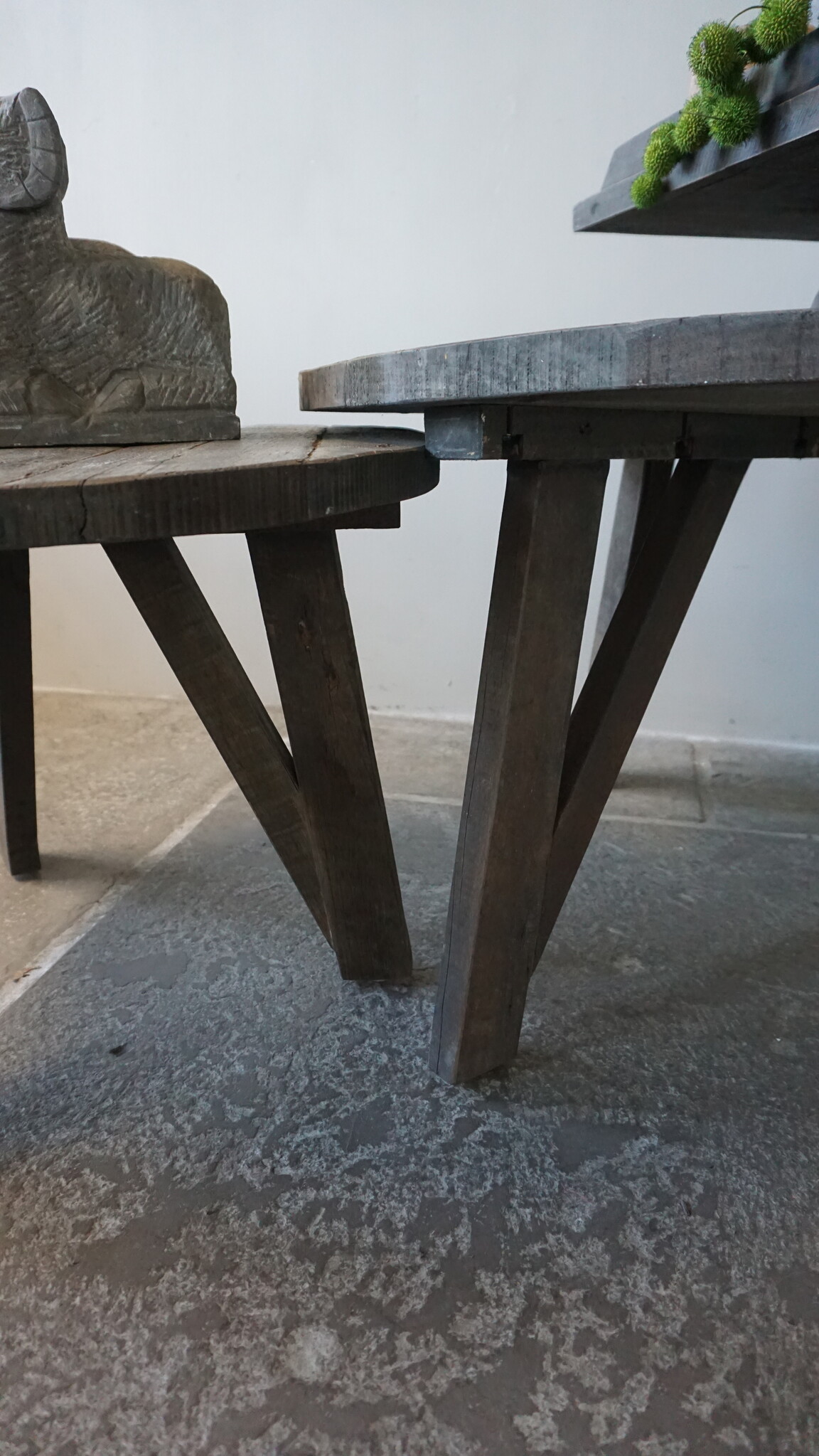 Rene Houtman Bijzettafel Salontafel Set Van 2 | Rond | Driftwood