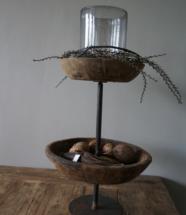 Rene Houtman Oud Houten Etagère | H55 cm