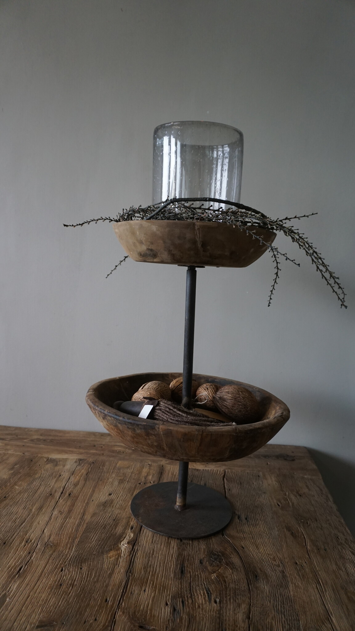 Rene Houtman Oud Houten Etagère | H55 cm