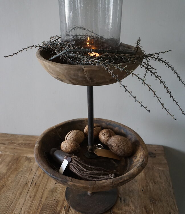 Rene Houtman Oud Houten Etagère | H55 cm