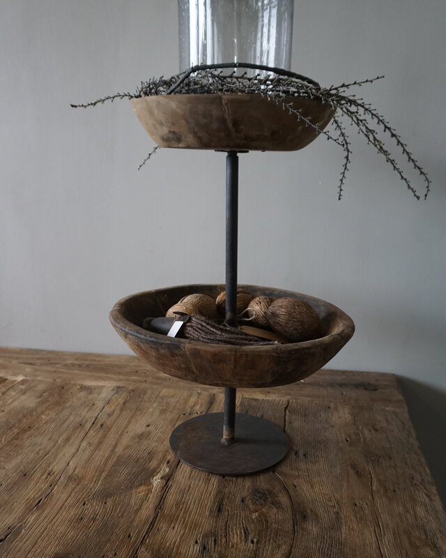 Rene Houtman Oud Houten Etagère | H55 cm